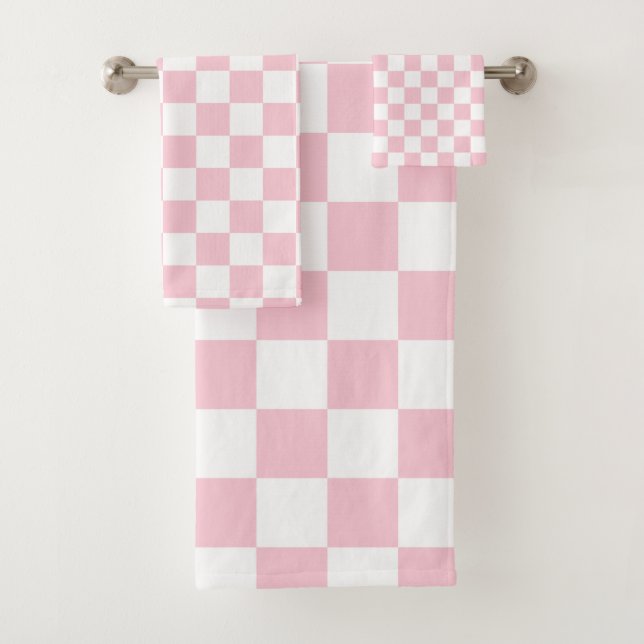 Vérifier le Motif de tableau de bord rose et blanc (En situation)