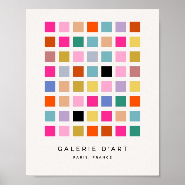 Vérifier le tableau de contrôle géométrique coloré (Devant)