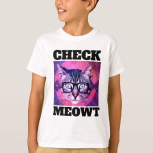 VÉRIFIER MEOWT FUNNY CHAT GARÇONS T-SHIRTS ENFANTS