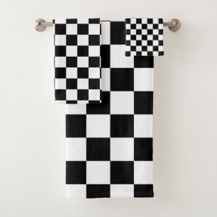 Vérifier noir blanc À damiers Motif tableau de b