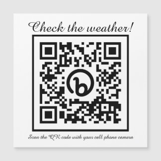 Vérifiez la météo Aimant du réfrigérateur QR Code