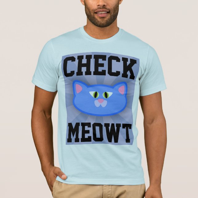 VÉRIFIEZ LES T-SHIRTS CHAT DE MEOWT HOMMES (Devant)