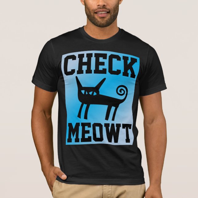 VÉRIFIEZ LES T-SHIRTS CHAT MEOWT (Devant)