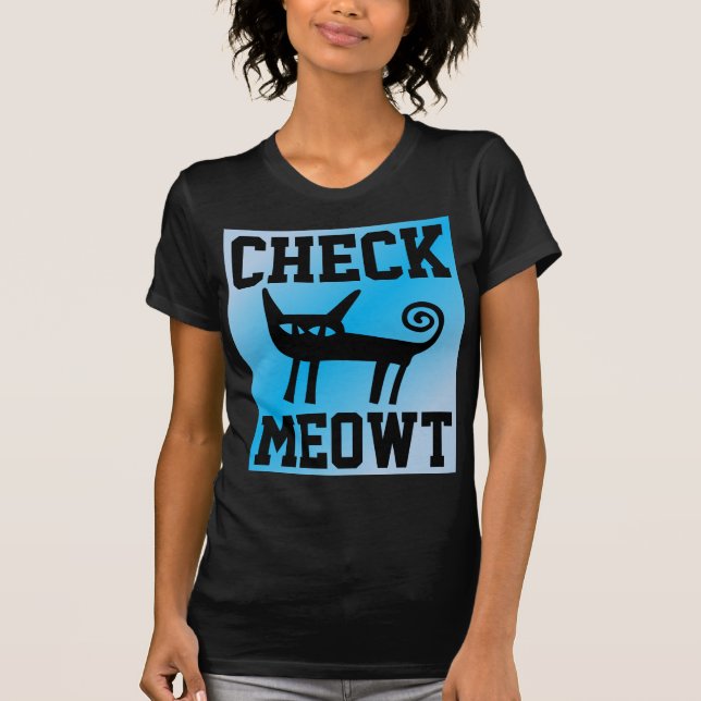 VÉRIFIEZ LES T-SHIRTS CHAT MEOWT (Devant)