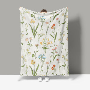Véritable couverture en polaire de Medley Floral