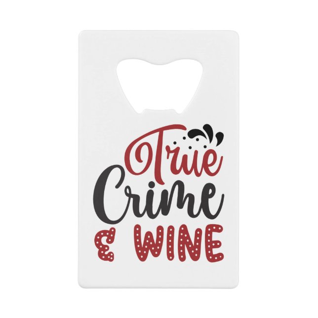 Véritable crime et vin (Devant)