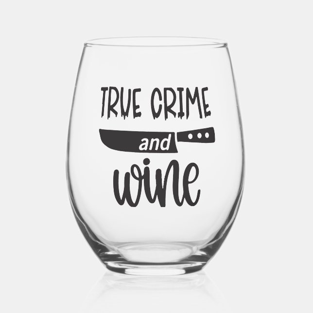 Véritable crime et vin Verre sans pierre (Recto)