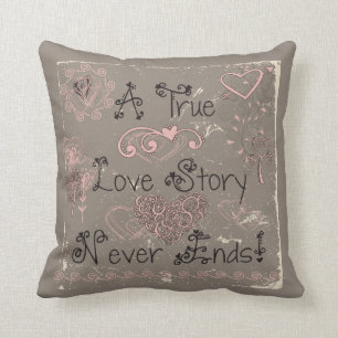 Véritable de Love Story coussin d'extrémités