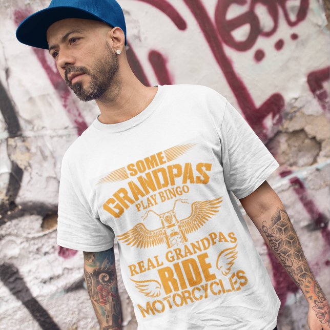 Véritable Grand-Pi Ride Motos T-Shirt (Créateur téléchargé)