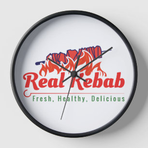 Véritable horloge du logo Kebab