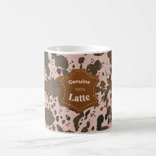 Véritable mug à latte à la rose 100 % Latte (Centre)
