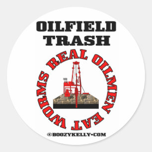 Véritable Oilmen Mangez Des Vers, Autocollant De C