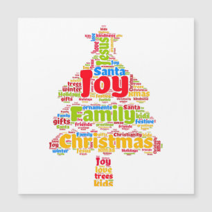 Véritable signification de Noël. Carte magnétique