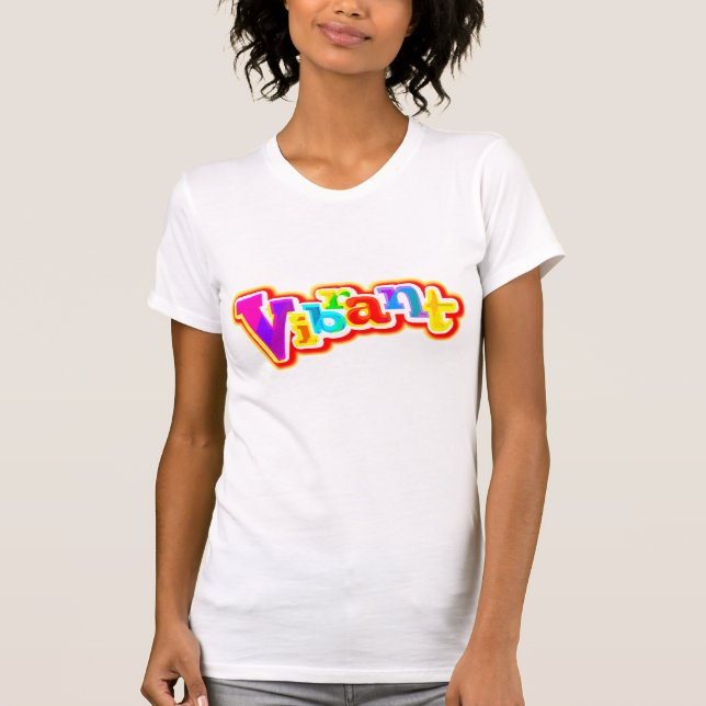 Véritable texte graphique coloré femme t-shirt (Devant)