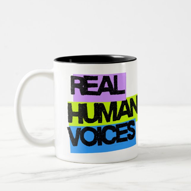 Véritable voix humaine - Mug - Aucune IA autorisée (Gauche)