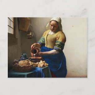 Vermeer La Carte Postale Milkmaid