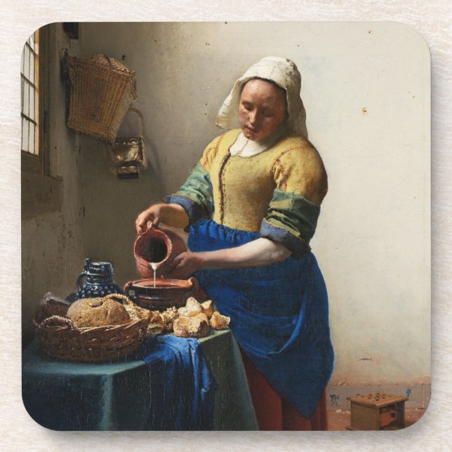 Vermeer Les Dessous de verre Milkmaid (Devant)