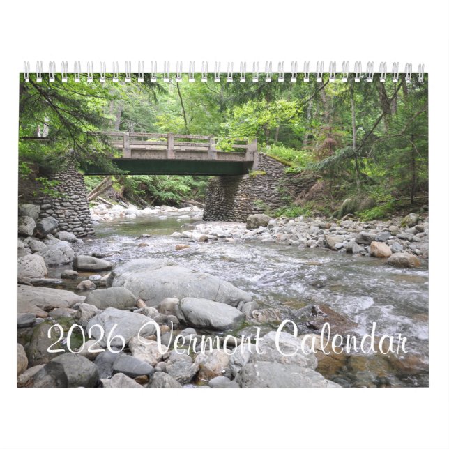 Vermont 2026 - Calendrier (Protection)