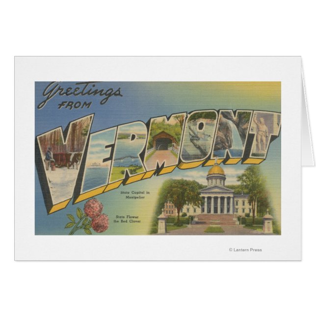 Vermont (Capitale d'Etat/Fleur) - (Devant horizontal)