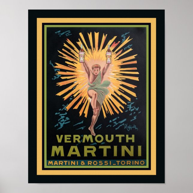 Vermouth Martini Art Déco vintage (Devant)