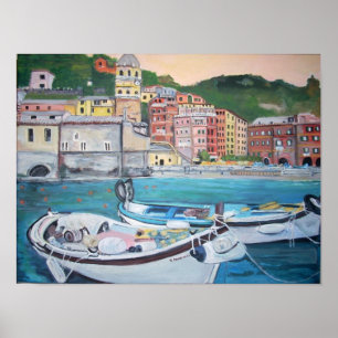 Vernazza Harbor, Cinque Terre Poster