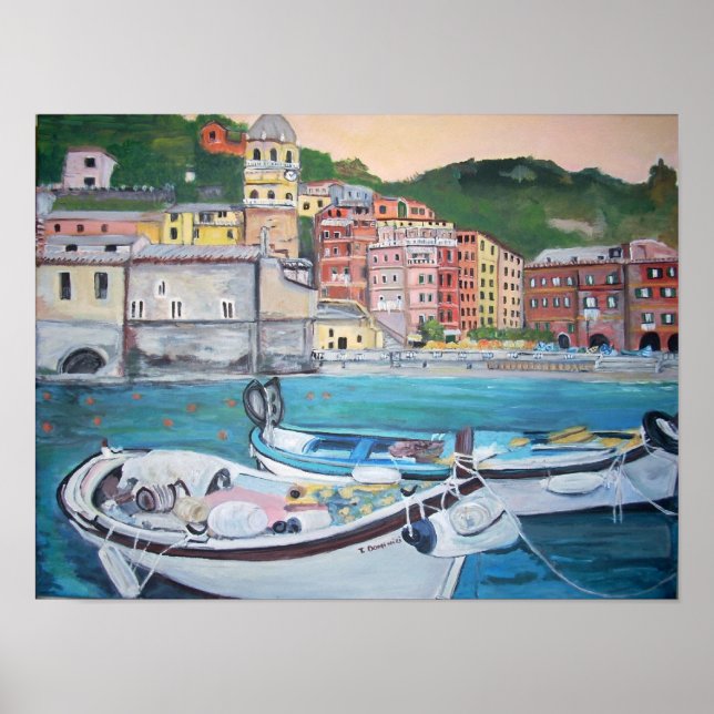 Vernazza Harbor, Cinque Terre Poster (Devant)