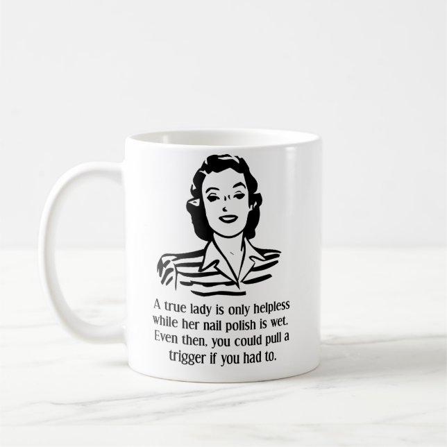 Vernis à Ongles Impuissant Mug Drôle (Gauche)