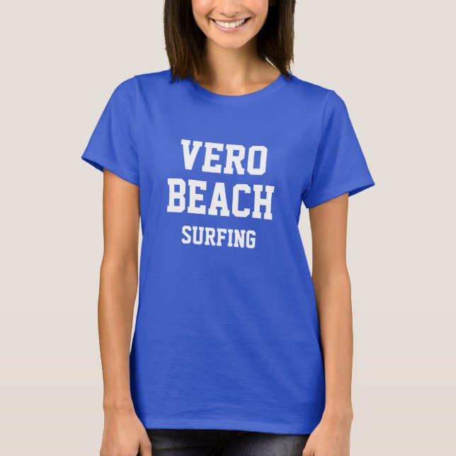 Vero Beach Floride Surf T-Shirt (Devant)
