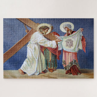 Veronica efface le visage du Puzzle de Jésus