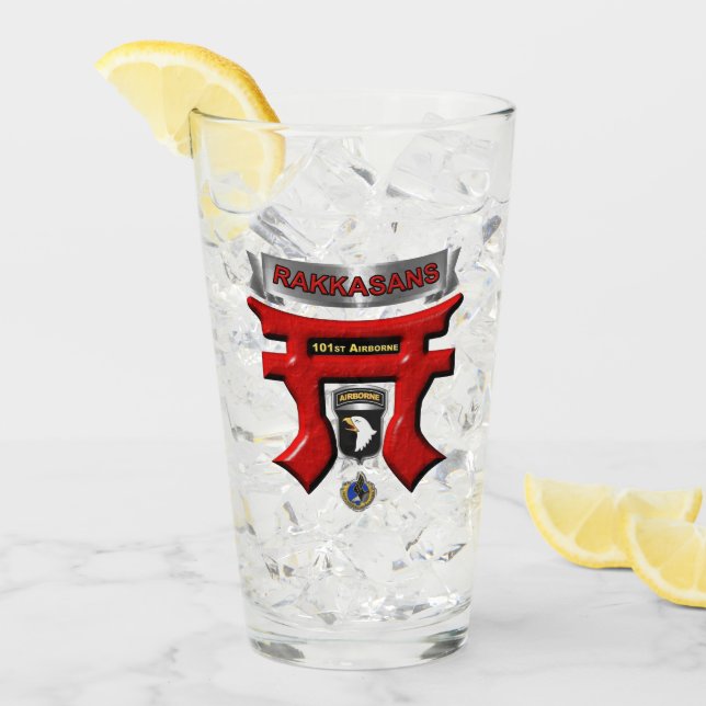 Verre 101e division aéroportée Rakkasans (Devant glace)