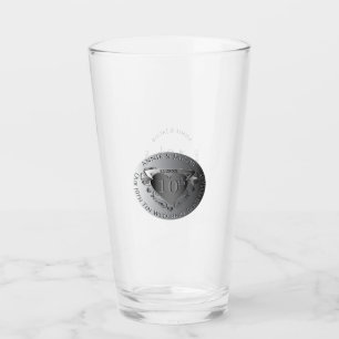 Verre 10e anniversaire du Mariage Médaillon Tin Image