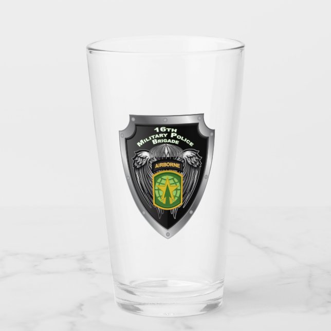 Verre 16e brigade de police militaire - Bouclier aéropor (Devant)