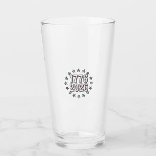 Verre 1776 2026 Étoiles Patriotiques Design Vectoriel Vi