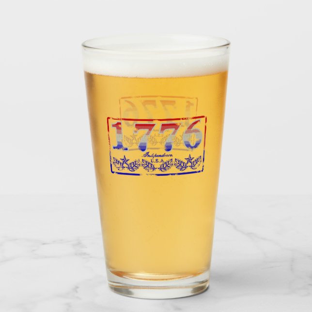 Verre 1776 Indépendance (Devant (rempli))