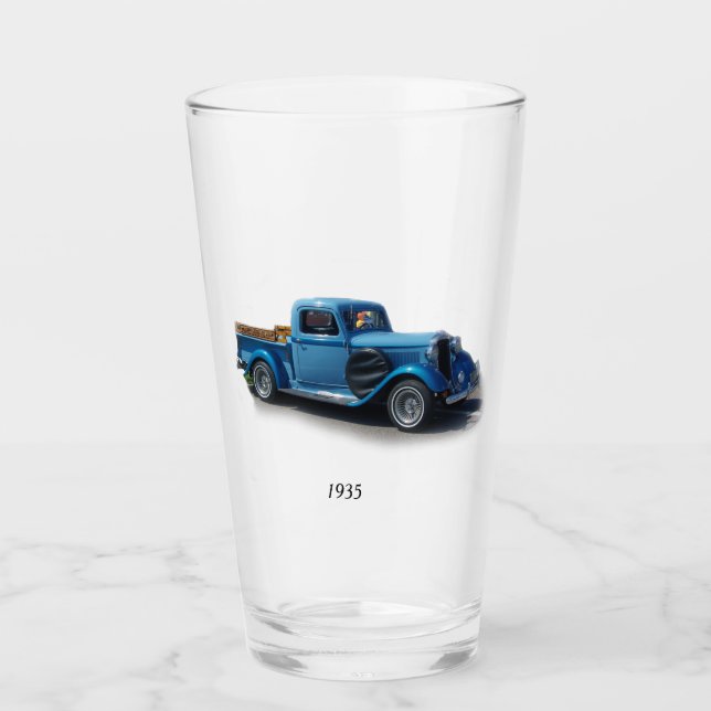 Verre 1935 Blue Pickup Truck glass (Devant)