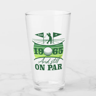 Verre 1965 60e anniversaire Humour de golf
