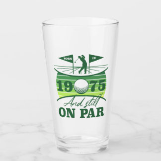 Verre 1975 50e anniversaire Humour de golf