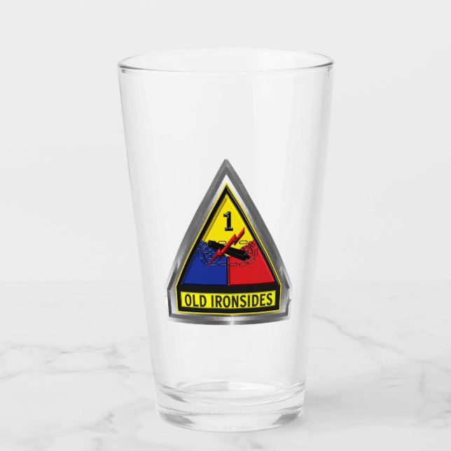 Verre 1ère division blindée "Vieux côtés" (Devant)