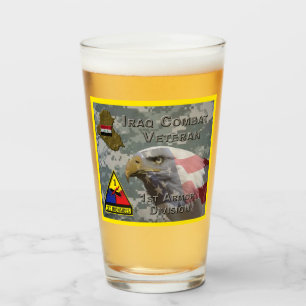 Verre 1re Division blindée Irak Vétéran de combat