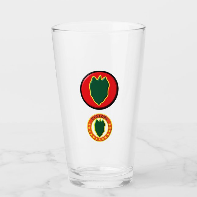 Verre 24e insigne de patchs de la division d'infanterie (Devant)