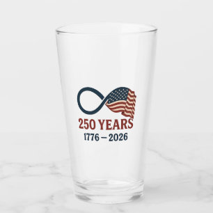 Verre 250 Anniversaire 1776-2026 USA Patriotique