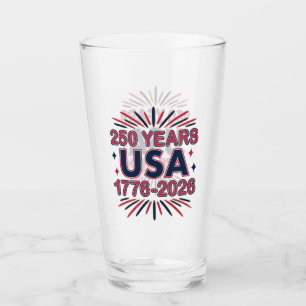Verre 250 ans USA   Semiquinentenaire 1776-2026