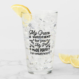 Verre 2 Corinthiens 12:9 – Ma Grâce Est Suffisante Art
