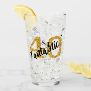 Verre 40 ans et Fantastic Années 40e anniversaire fête