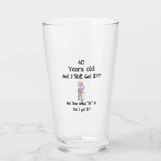 Verre 40 ans et toujours la forme  (Devant)