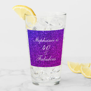 Verre 40 Et Fabulous Anniversaire Parties scintillant Pi
