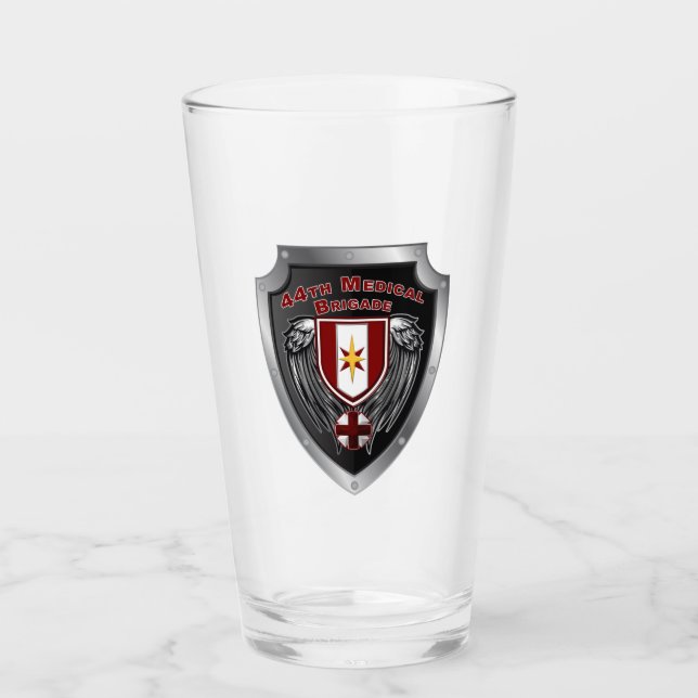 Verre 44e brigade médicale « Bouclier des médecins drago (Devant)