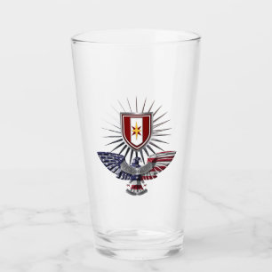 Verre 44e Brigade Médicale «Dragon Medics» Aigle personn