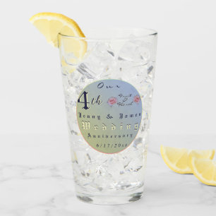Verre 4e anniversaire du Mariage