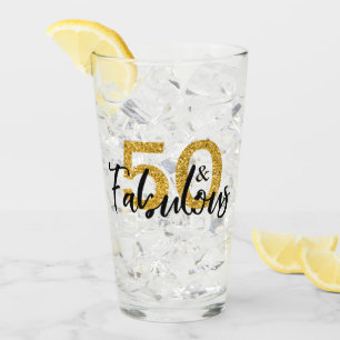 Verre 50 ans fabuleux 50e anniversaire fête